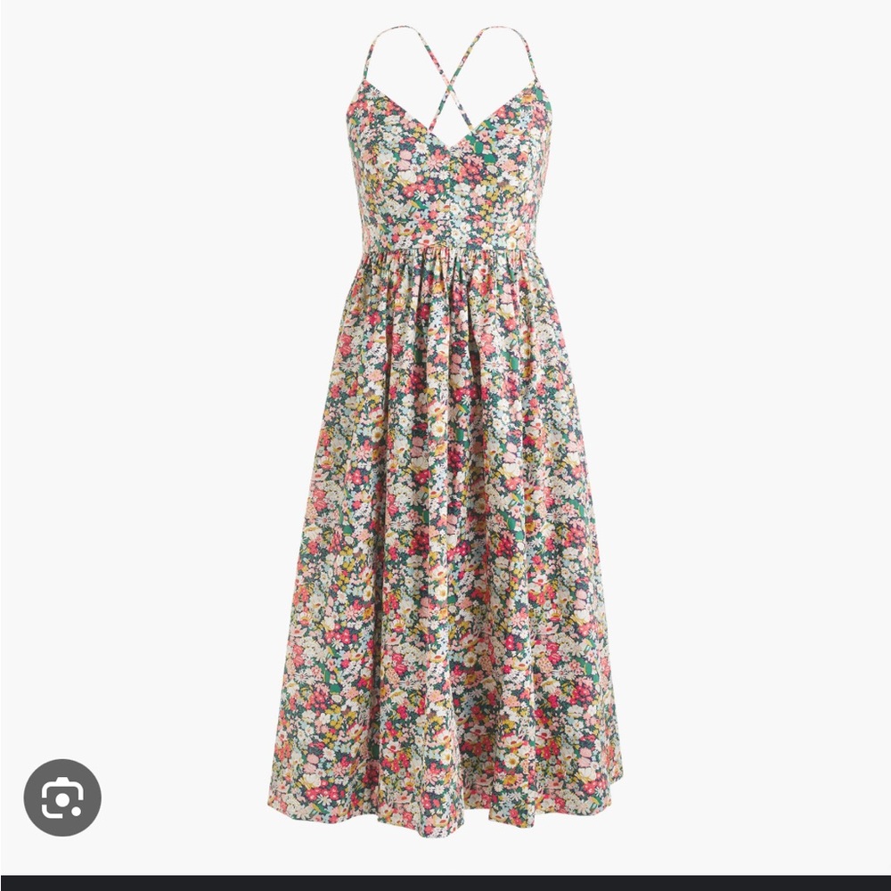 J. Crew Lace-up Back Dress